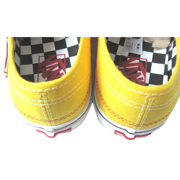Vans Women's Authentic Hc Diy Lemon Chrome Yellow True White shoes Size 6.5 NIB - Picture 4 of 5
